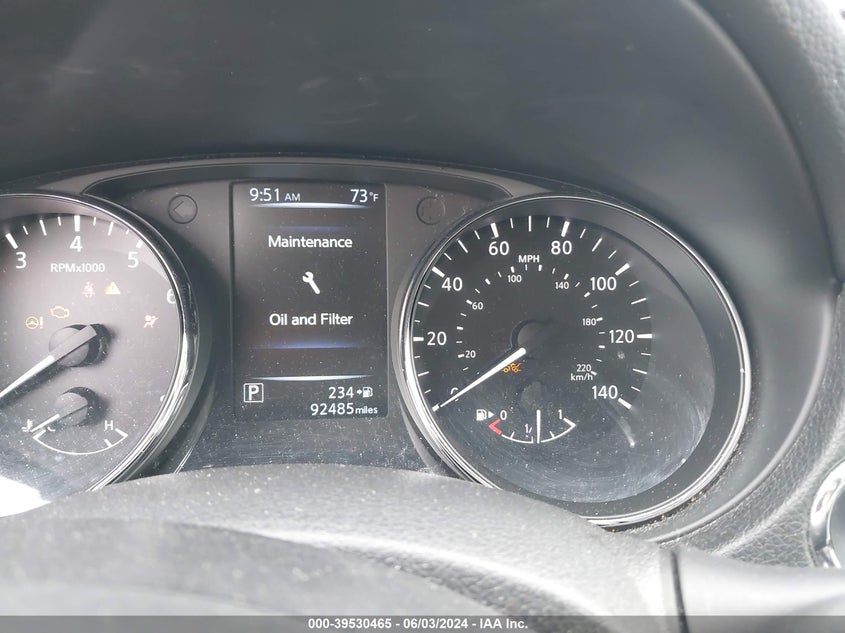 2017 Nissan Rogue Sv VIN: 5N1AT2MT1HC873306 Lot: 39530465