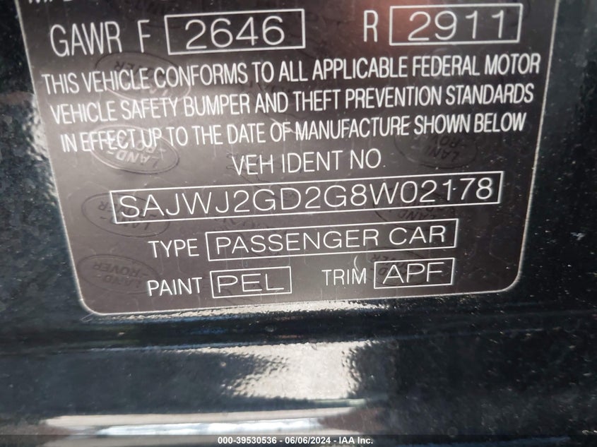 2016 JAGUAR XJ XJL PORTFOLIO - SAJWJ2GD2G8W02178