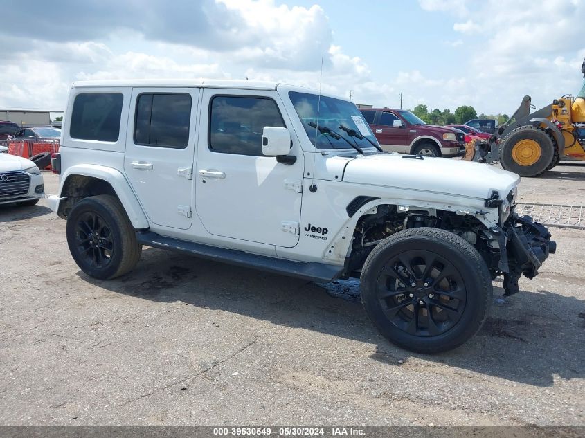 2021 Jeep Wrangler Unlimited High Altitude 4X4 VIN: 1C4HJXEG8MW571155 Lot: 39530549