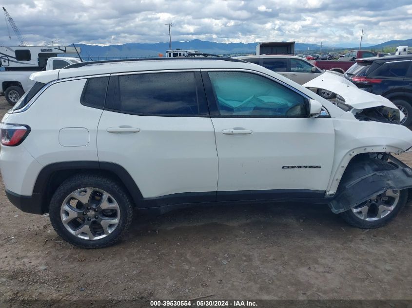 2021 Jeep Compass Limited 4X4 VIN: 3C4NJDCB9MT512260 Lot: 39530554