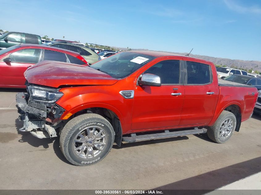 2019 Ford Ranger Lariat VIN: 1FTER4FH9KLA50395 Lot: 39530561