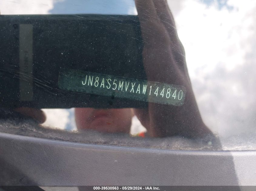 2010 Nissan Rogue S VIN: JN8AS5MVXAW144840 Lot: 39530563