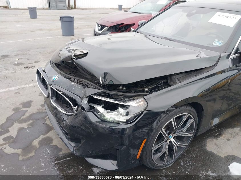 2022 BMW 230 I VIN: 3MW23CM01N8C18082 Lot: 39530573