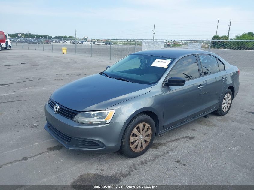 2013 Volkswagen Jetta 2.0L S VIN: 3VW1K7AJ6DM287522 Lot: 39530637