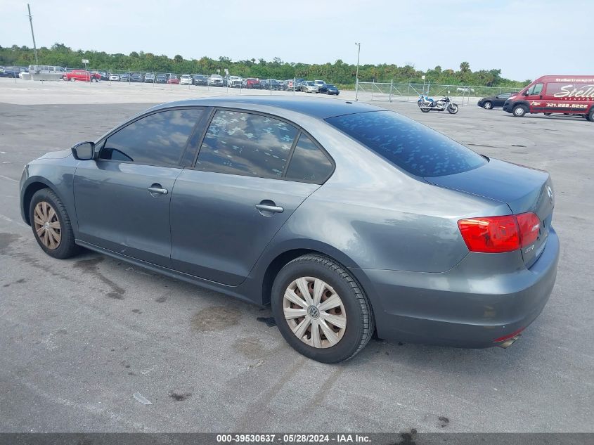 2013 Volkswagen Jetta 2.0L S VIN: 3VW1K7AJ6DM287522 Lot: 39530637