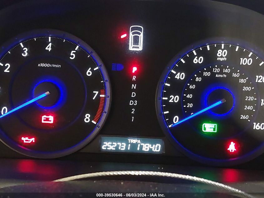 2010 Honda Accord Crosstour Ex-L VIN: 5J6TF1H58AL013901 Lot: 39530646