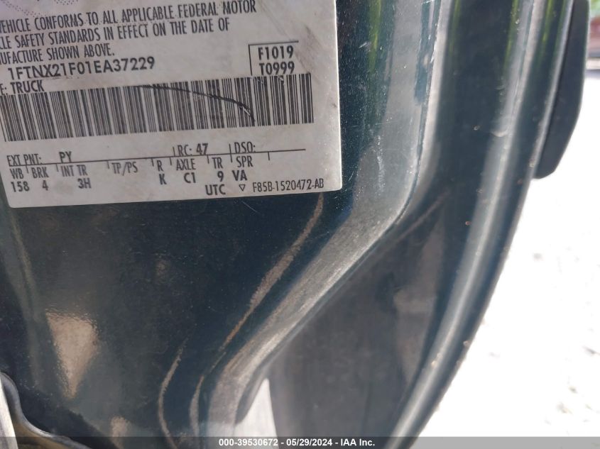 2001 Ford F-250 Lariat/Xl/Xlt VIN: 1FTNX21F01EA37229 Lot: 39530672