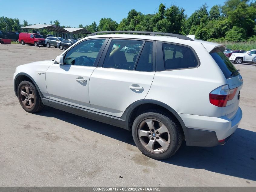 2007 BMW X3 3.0Si VIN: WBXPC93457WF05442 Lot: 39530717