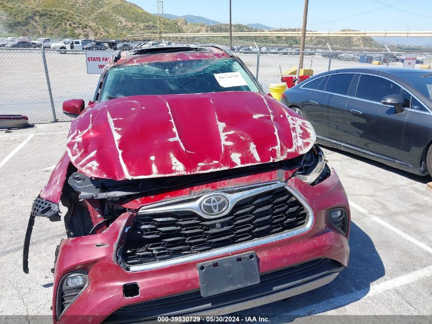 2022 Toyota Highlander Platinum VIN: 5TDFZRAH1NS119768 Lot: 39530729
