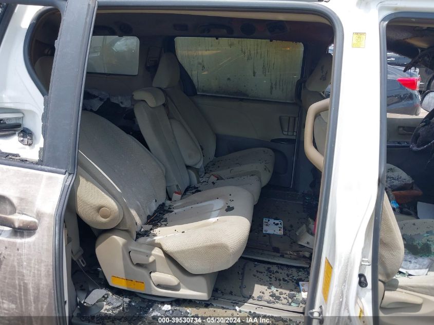 2012 Toyota Sienna Le V6 8 Passenger VIN: 5TDKK3DC0CS184267 Lot: 39530734