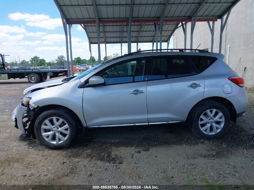 2012 Nissan Murano Sv VIN: JN8AZ1MW5CW211151 Lot: 39530768