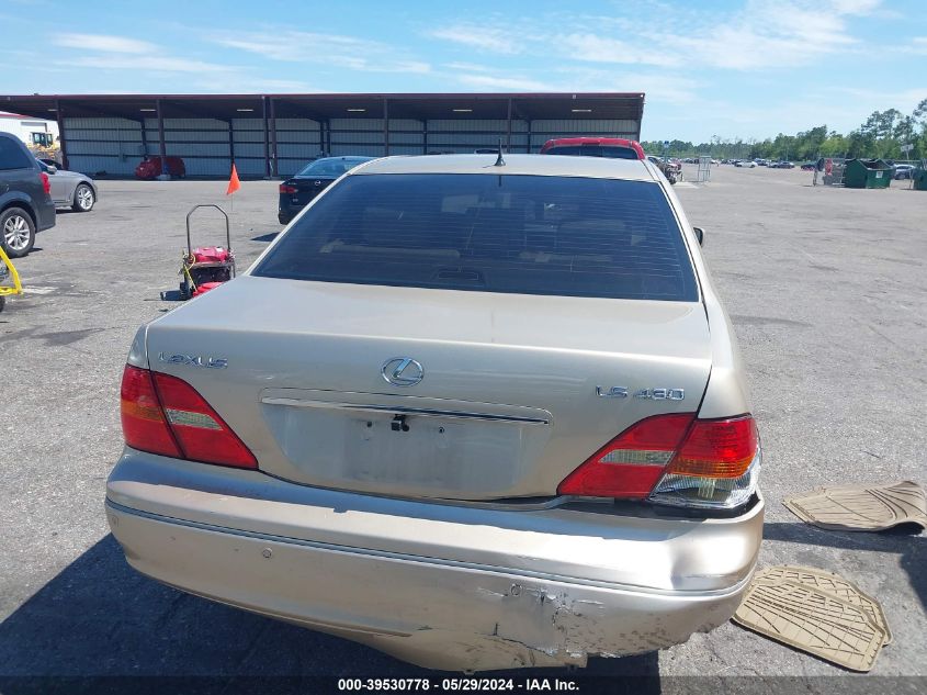 2002 Lexus Ls 430 VIN: JTHBN30F120080409 Lot: 39530778