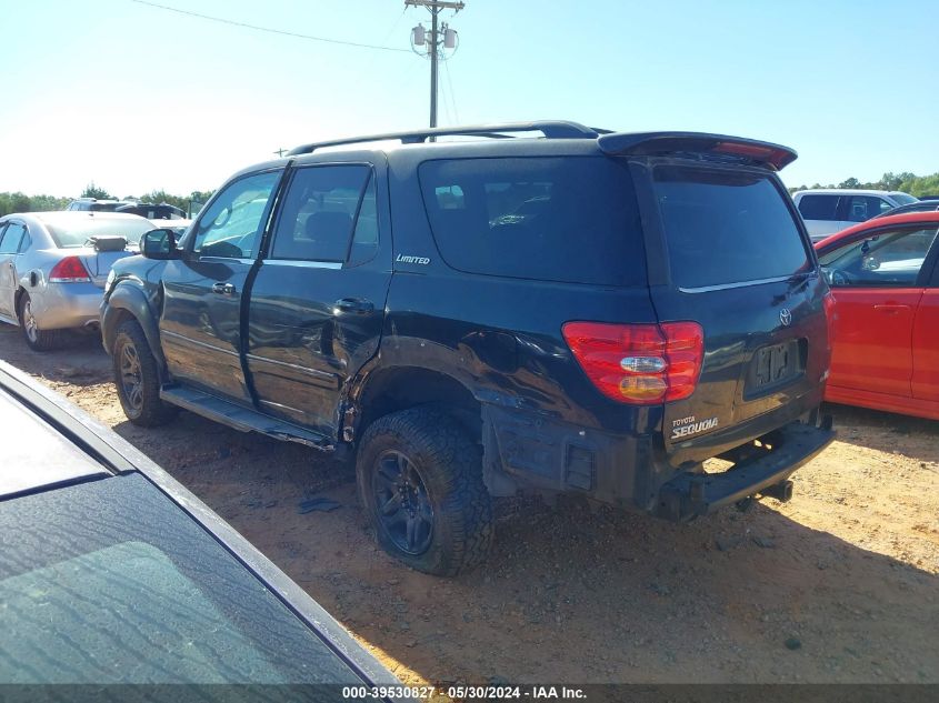 2003 Toyota Sequoia Limited V8 VIN: 5TDZT38A53S194085 Lot: 39530827