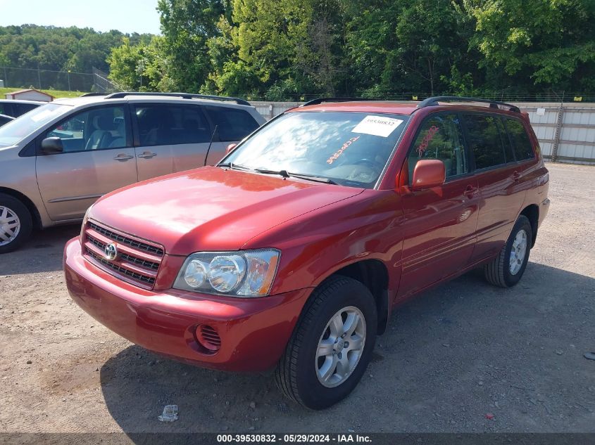 2002 Toyota Highlander V6 VIN: JTEHF21A120075888 Lot: 39530832