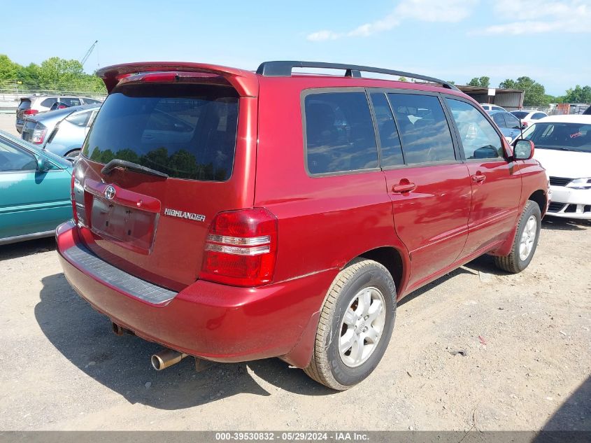 2002 Toyota Highlander V6 VIN: JTEHF21A120075888 Lot: 39530832