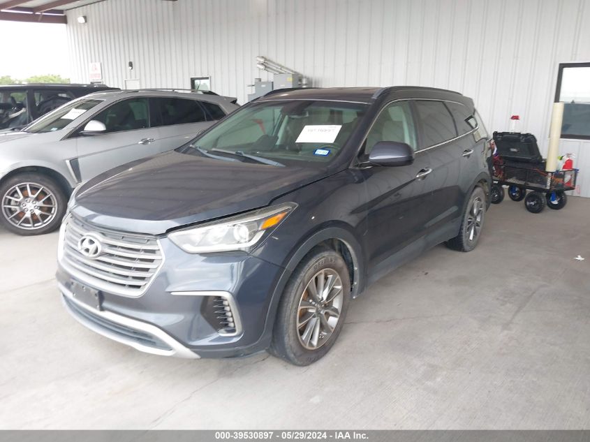 2017 Hyundai Santa Fe Se VIN: KM8SM4HFXHU201806 Lot: 39530897