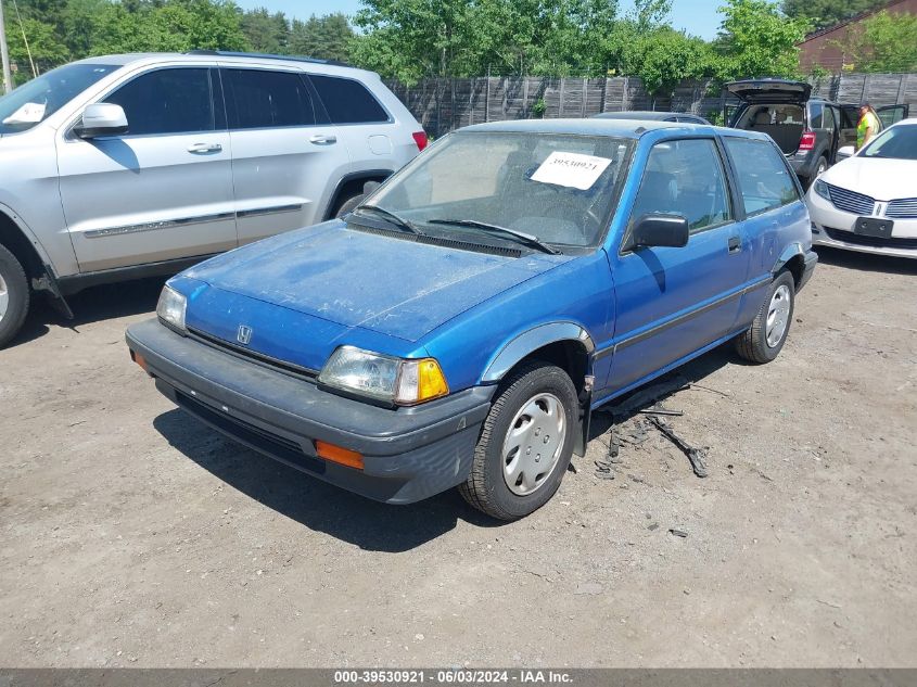 1986 Honda Civic Cvcc 1300 VIN: JHMAG4317GS009769 Lot: 39530921