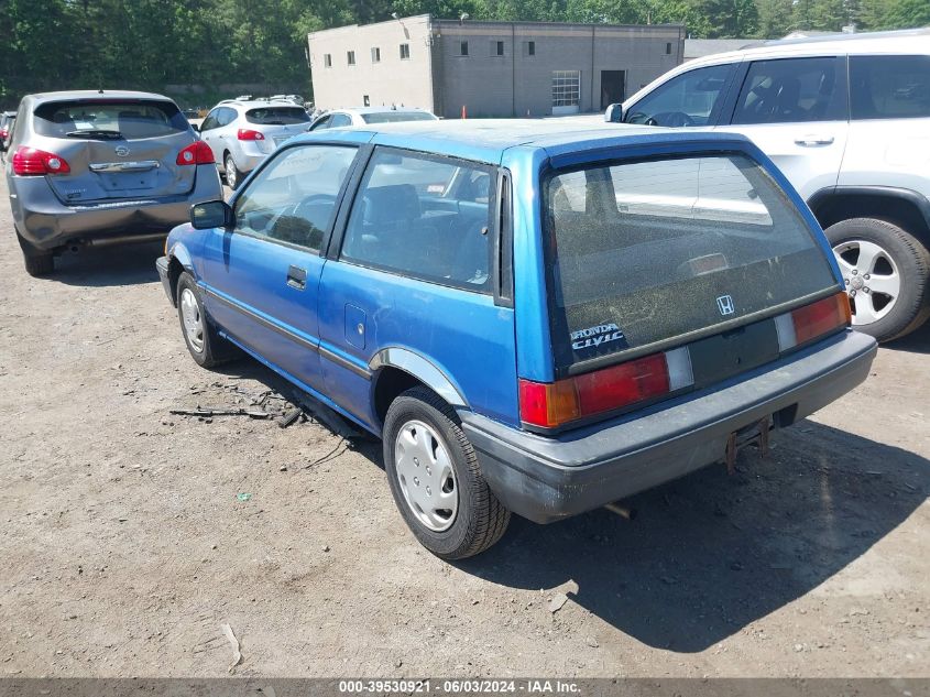 1986 Honda Civic Cvcc 1300 VIN: JHMAG4317GS009769 Lot: 39530921