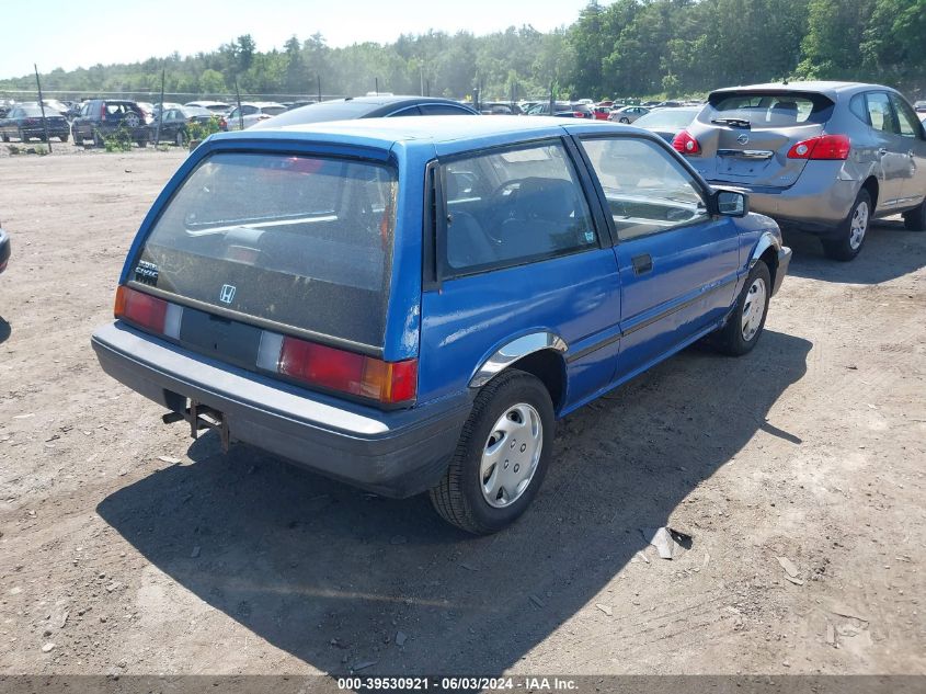 1986 Honda Civic Cvcc 1300 VIN: JHMAG4317GS009769 Lot: 39530921