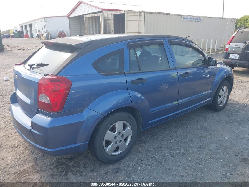 2007 Dodge Caliber VIN: 1B3HB28B37D280287 Lot: 39530944