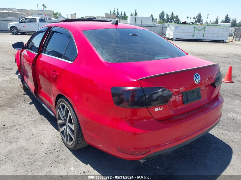 2014 Volkswagen Jetta Gli Autobahn VIN: 3VW5S7AJ7EM228840 Lot: 39530972