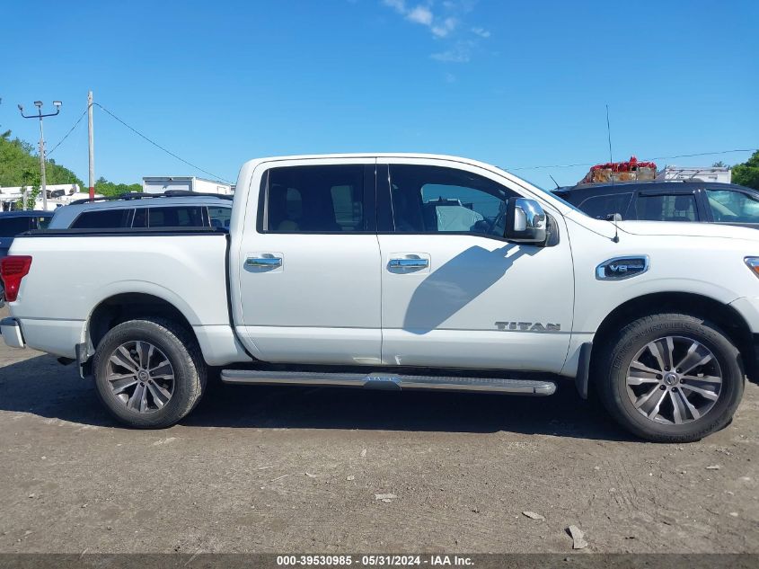 2017 Nissan Titan Sl VIN: 1N6AA1E56HN551024 Lot: 39530985