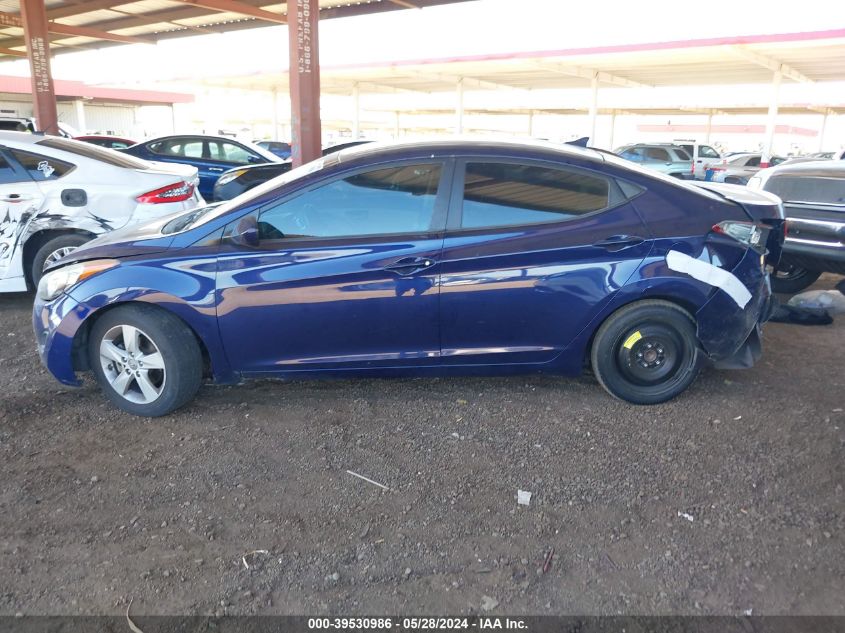 2013 Hyundai Elantra Gls VIN: 5NPDH4AE5DH411026 Lot: 39530986