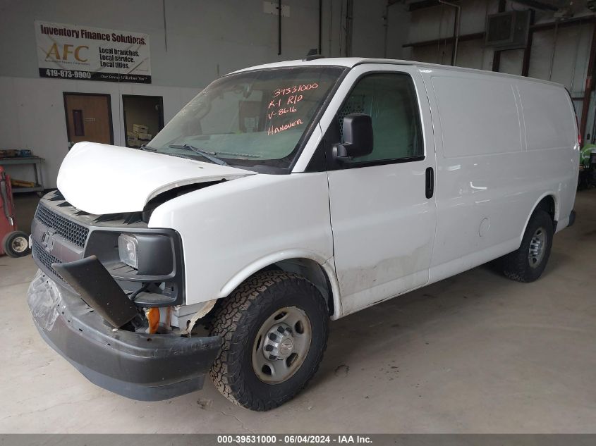 VIN 1GCWGAFF4H1188616 2017 CHEVROLET EXPRESS 2500 WORK VAN