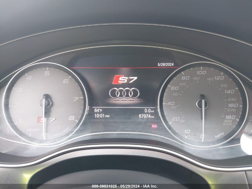 2016 Audi S7 4.0T VIN: WAUW2AFC0GN199198 Lot: 39531025