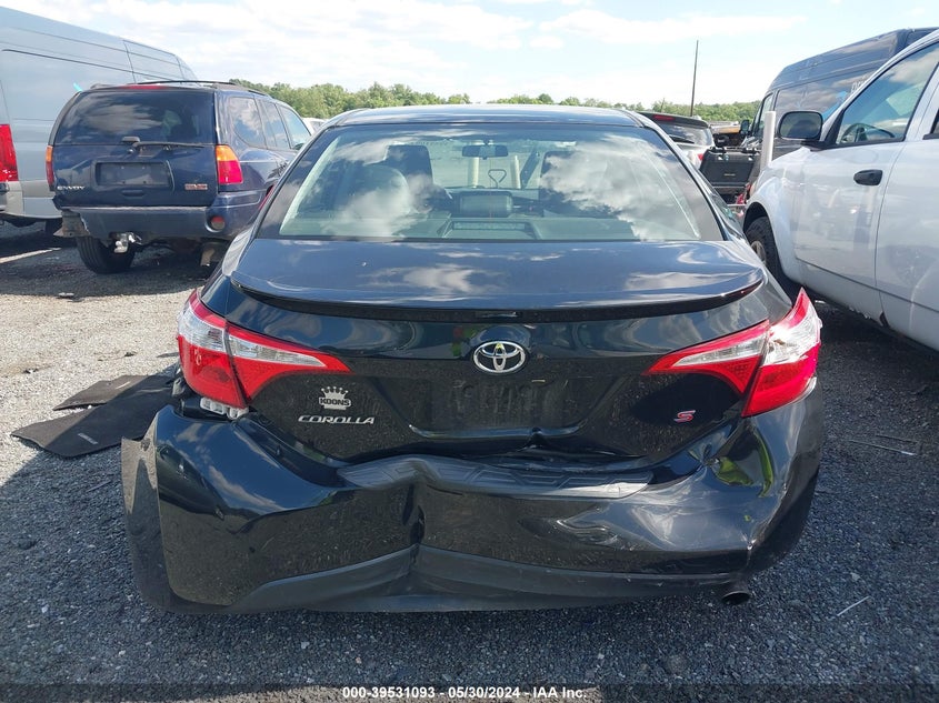 2016 Toyota Corolla S Plus VIN: 2T1BURHE5GC663386 Lot: 39531093
