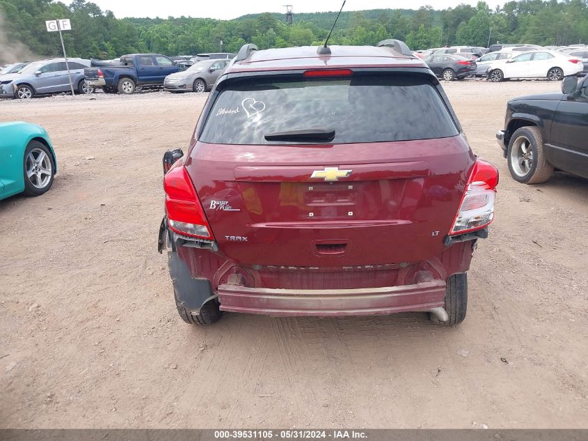 2017 Chevrolet Trax Lt VIN: 3GNCJLSB6HL171447 Lot: 39531105