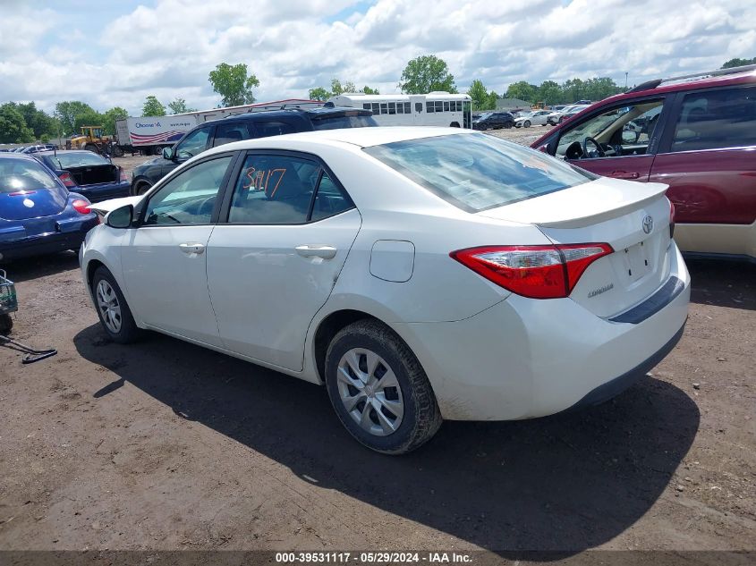 2014 Toyota Corolla Le Eco VIN: 5YFBPRHE5EP086783 Lot: 39531117