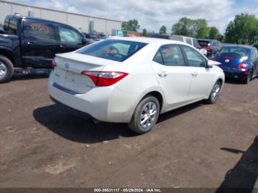 2014 Toyota Corolla Le Eco VIN: 5YFBPRHE5EP086783 Lot: 39531117