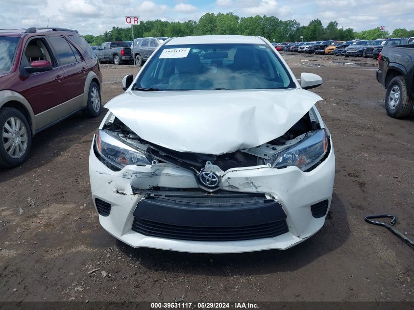 2014 Toyota Corolla Le Eco VIN: 5YFBPRHE5EP086783 Lot: 39531117