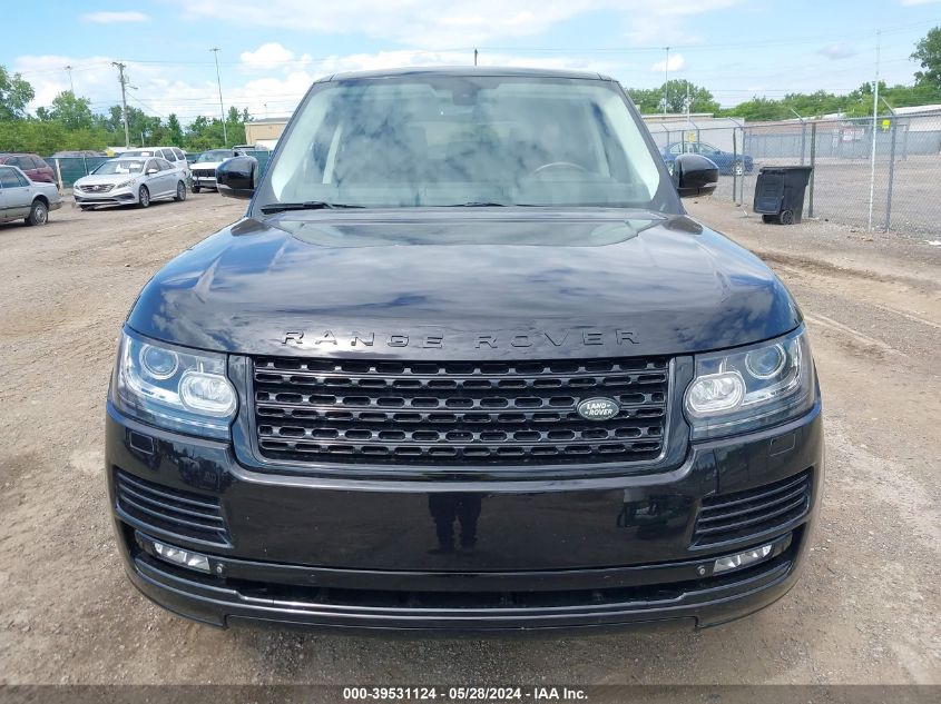 2014 Land Rover Range Rover 5.0L V8 Supercharged/5.0L V8 Supercharged Ebony Edition VIN: SALGS2TF8EA191360 Lot: 39531124