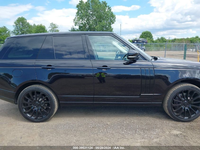 2014 Land Rover Range Rover 5.0L V8 Supercharged/5.0L V8 Supercharged Ebony Edition VIN: SALGS2TF8EA191360 Lot: 39531124