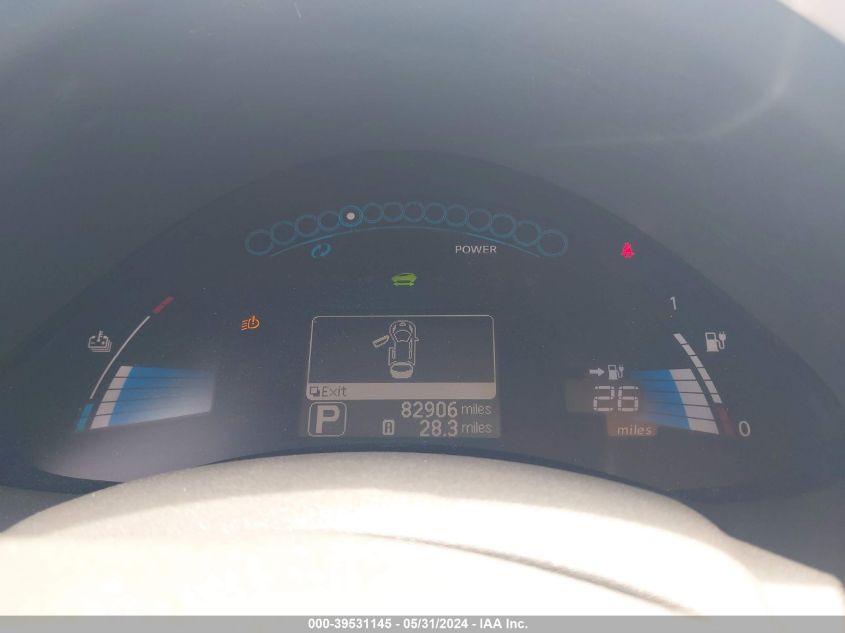 2012 Nissan Leaf Sv/Sl VIN: JN1AZ0CP2CT018737 Lot: 39531145