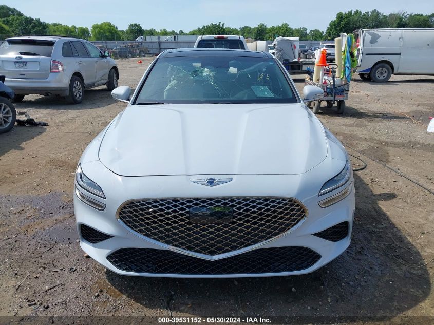 2022 Genesis G70 2.0T Rwd VIN: KMTG34TA7NU088094 Lot: 39531152