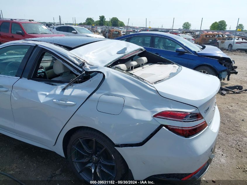 2022 Genesis G70 2.0T Rwd VIN: KMTG34TA7NU088094 Lot: 39531152