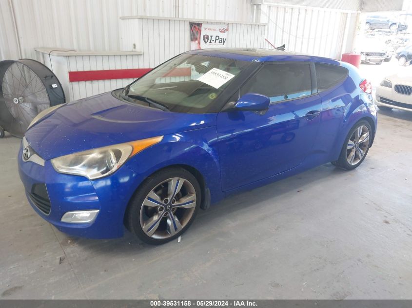 2012 Hyundai Veloster Base W/Gray VIN: KMHTC6AD4CU079870 Lot: 39531158