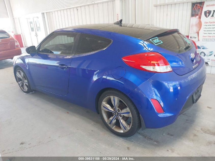 2012 Hyundai Veloster Base W/Gray VIN: KMHTC6AD4CU079870 Lot: 39531158