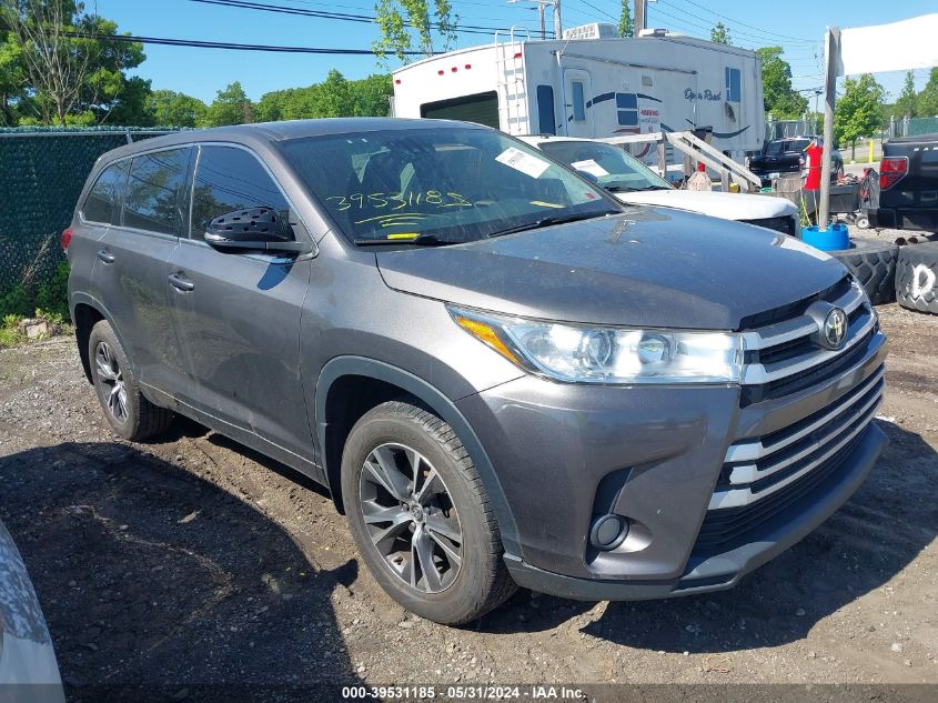 2017 Toyota Highlander Le/Le Plus VIN: 5TDBZRFH5HS361121 Lot: 39531185