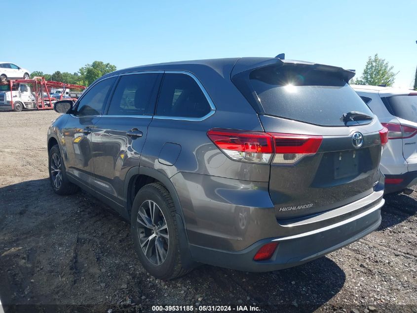 2017 Toyota Highlander Le/Le Plus VIN: 5TDBZRFH5HS361121 Lot: 39531185