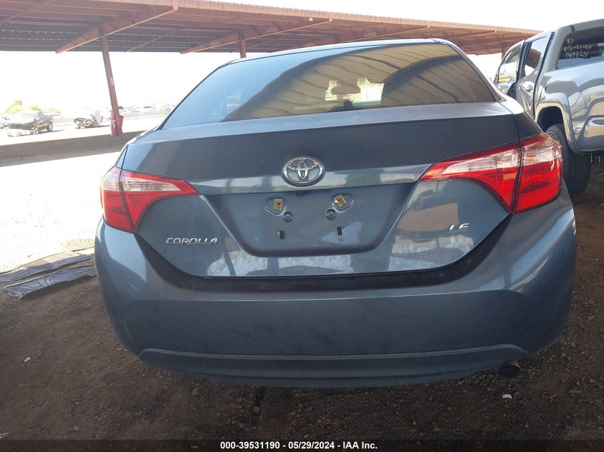 2017 Toyota Corolla Le VIN: 2T1BURHE5HC874766 Lot: 39531190