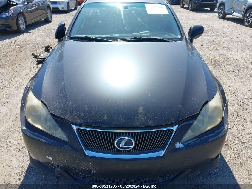 2006 Lexus Is 250 VIN: JTHBK262762006767 Lot: 39531205