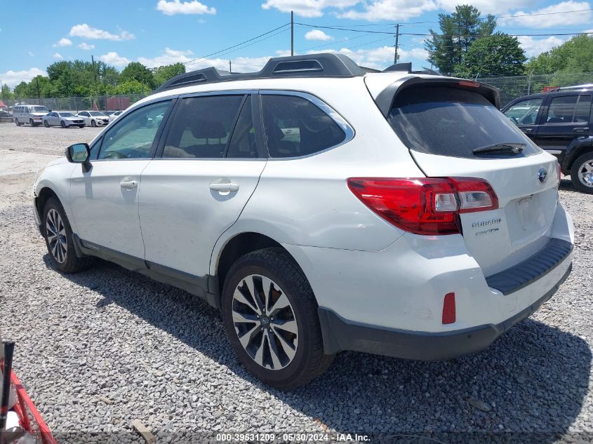 2017 Subaru Outback 3.6R Limited VIN: 4S4BSENC7H3340710 Lot: 39531209