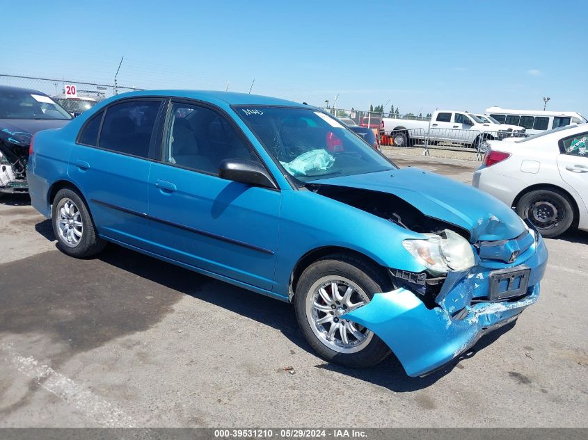 2004 Honda Civic Lx VIN: 2HGES16584H561784 Lot: 39531210