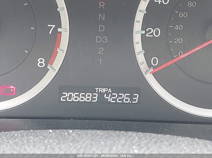 2009 Honda Accord 2.4 Ex VIN: 1HGCP26799A193346 Lot: 39531221