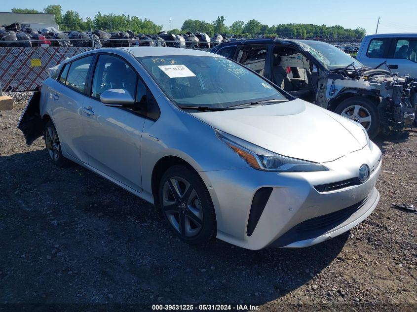 2021 Toyota Prius Xle VIN: JTDKAMFU2M3127537 Lot: 39531225