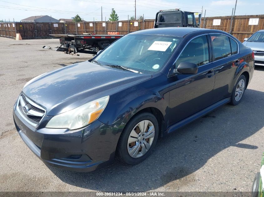 2011 Subaru Legacy 2.5I VIN: 4S3BMAA64B1227789 Lot: 39531234